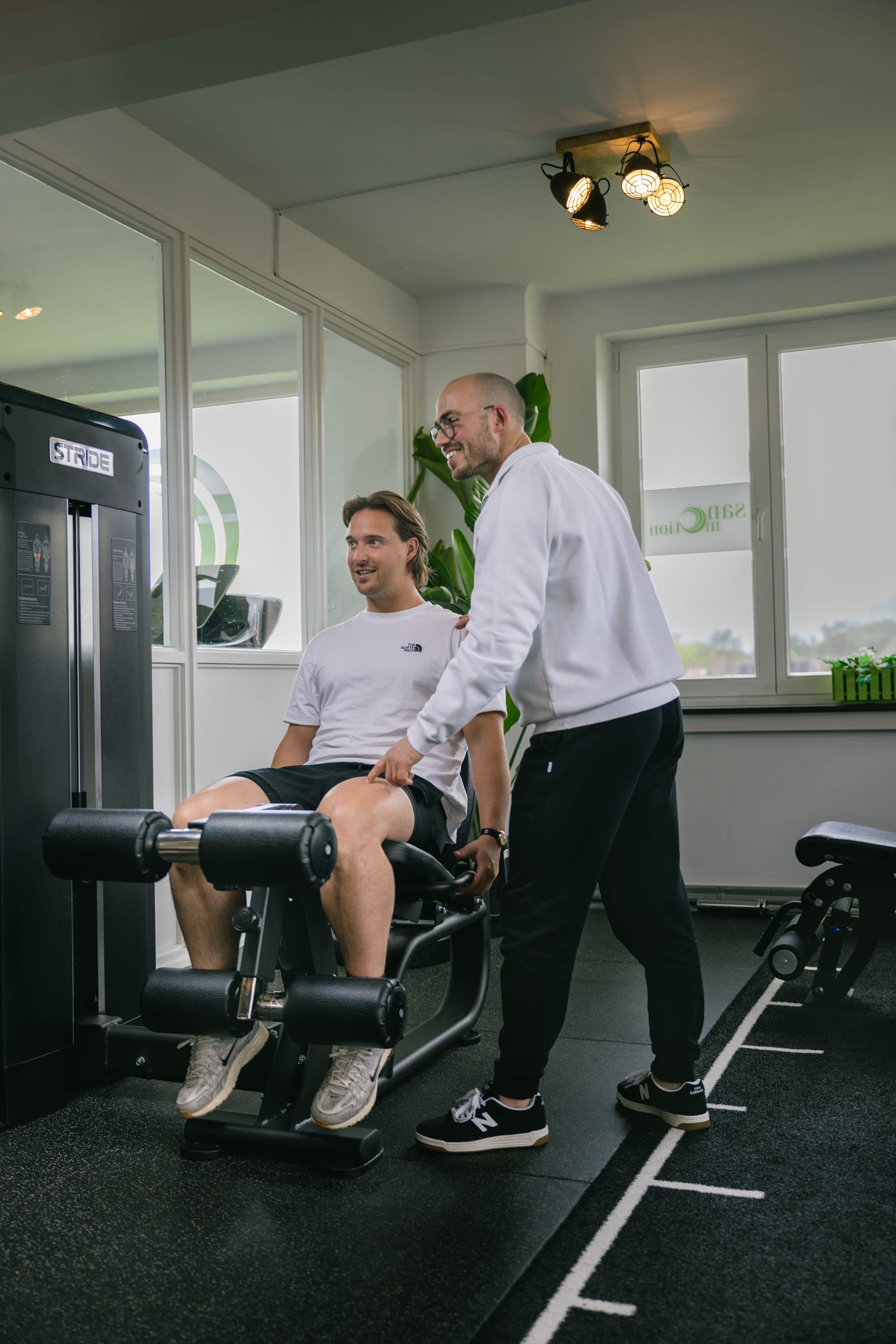 Interieur van de Sanomotion Private Gym met moderne fitnessapparatuur